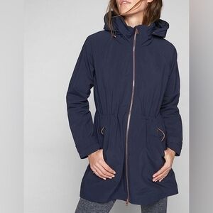 Athleta Blue Misty Rain Jacket Coat Plus Size 1X